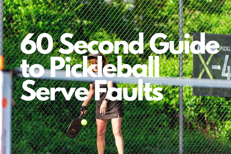 pickleball serve faults, what is a serve fault in pickleball, are spin serves legal in pickleball